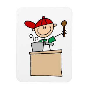 Imán Cocinero Figura de Palotes Masculino