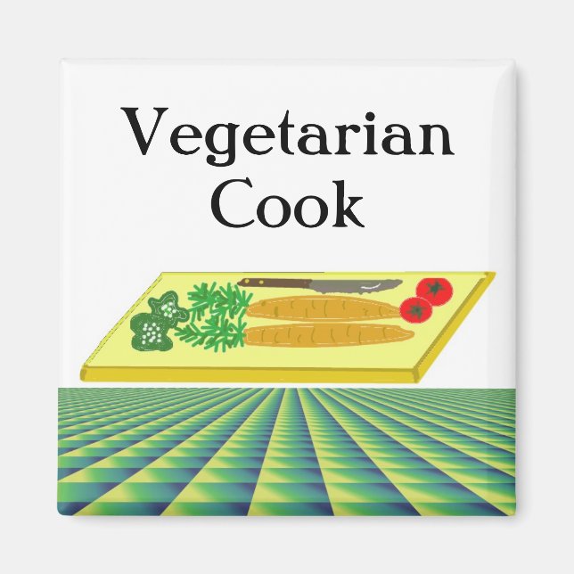 Imán Cocinero vegetariano (Frente)