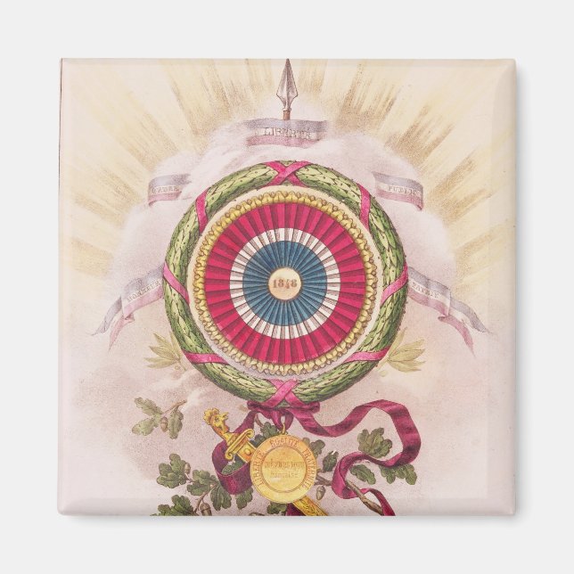 Imán Cockade, emblema de 1848 (Frente)