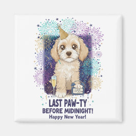Imán Cockapoo Last Paw-ty 2026! Happy New Year