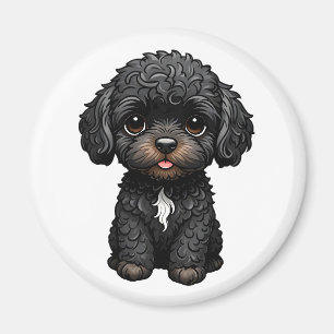 Imán Cockapoo negro