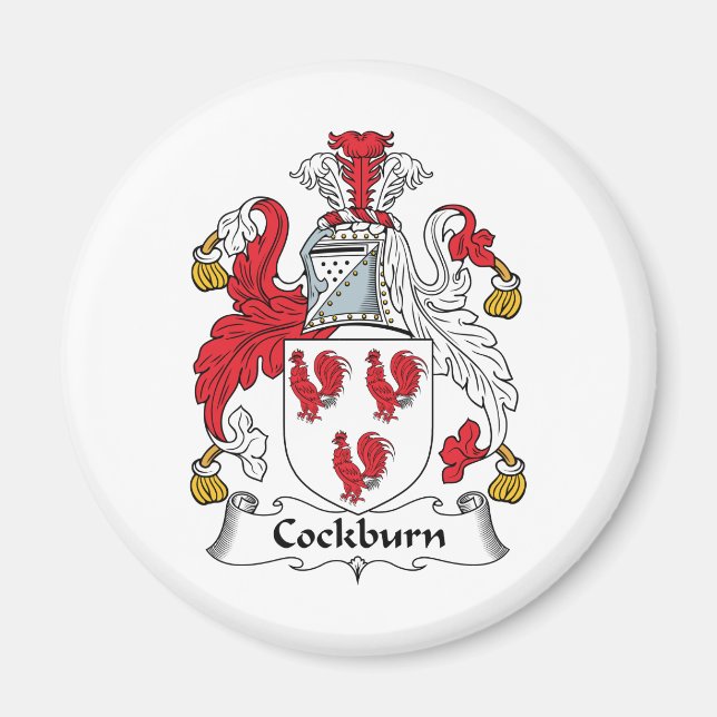 Imán Cockburn Family Crest (Frente)