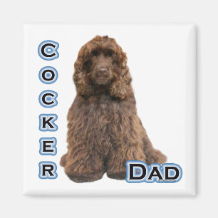 Imán Cocker marrón Spaniel Dad 4 - Magnet