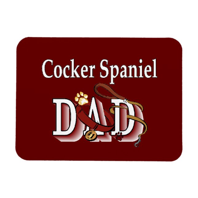 Imán Cocker Spaniel DAD (Horizontal)