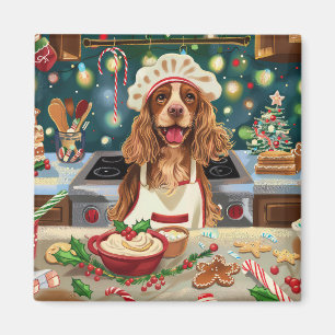 Imán Cocker Spaniel Repostería Navideña: Navidad Festiv