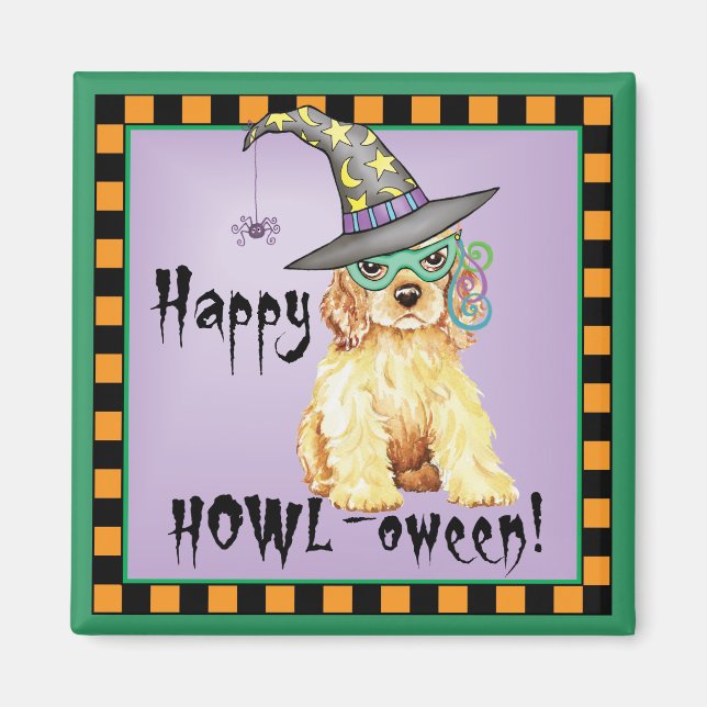 Imán Cocker Spaniel Witch (Frente)