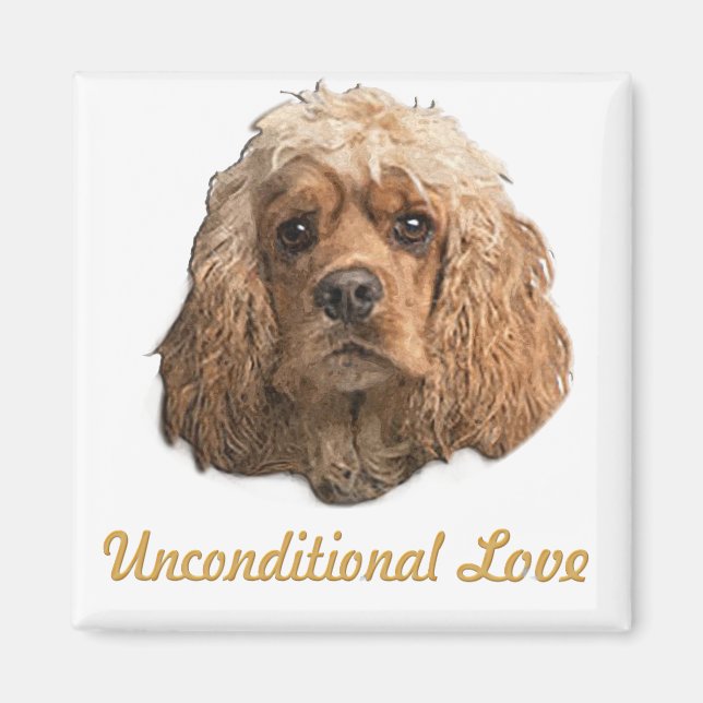 Imán cocker Spaniels (Frente)