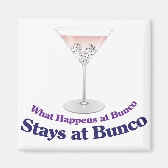 Imán Cocktail Bunco Martini (Frente)