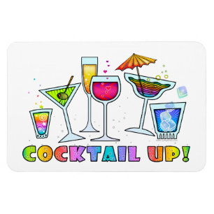 IMÁN COCKTAIL UP GLASSES FLEXIBLE MAGNET