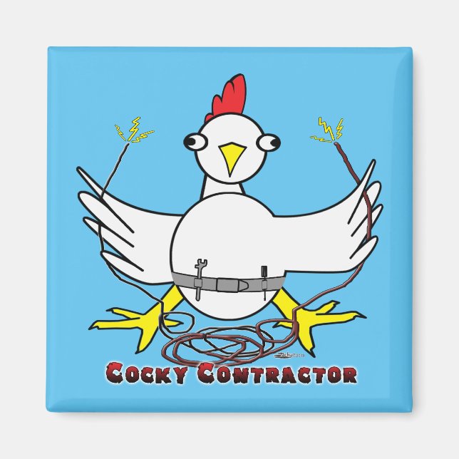 Imán Cocky Contractor (Frente)