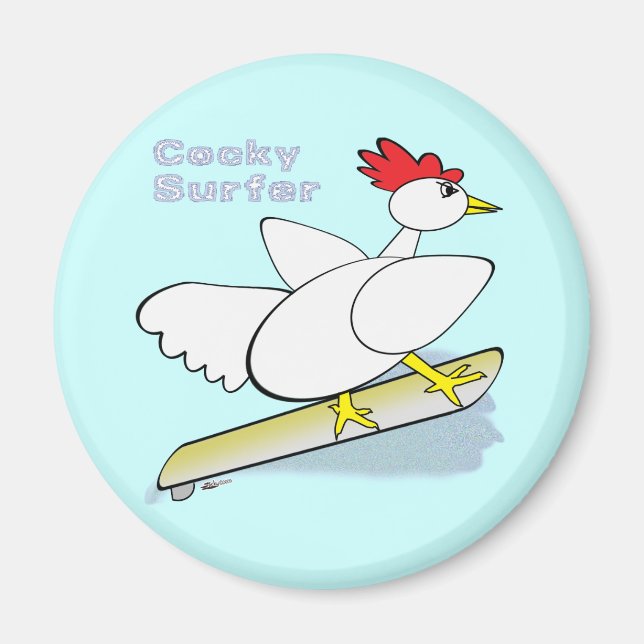 Imán Cocky Surfer (Frente)