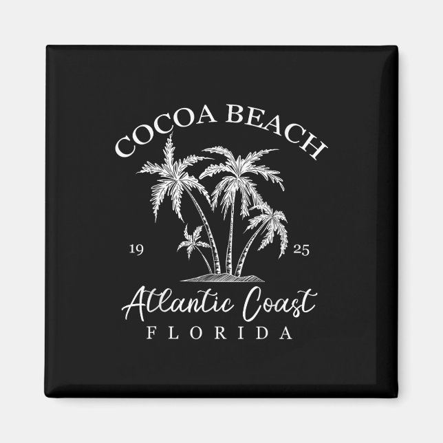 Imán Cocoa Beach, Florida Beach Design Tribal Turtle Gi (Frente)