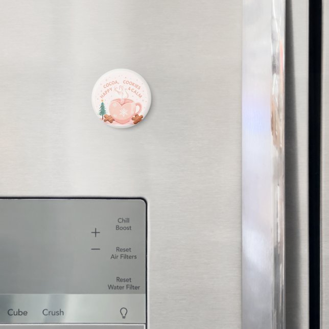 Imán Cocoa, Cookies & Calm – Pastel Christmas CoT-Shirt (In situ (nevera))