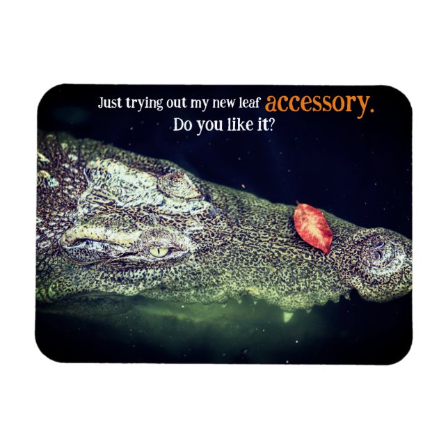 Imán Cocodrilo en el agua (Horizontal)