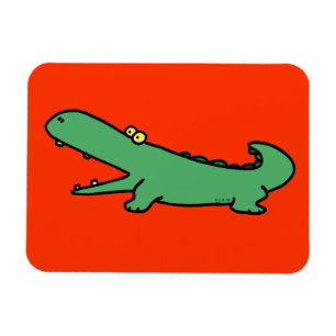 Imán Cocodrilo verde