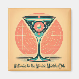 Imán Cóctel del Club de Martini Atómico de Entrelazamie