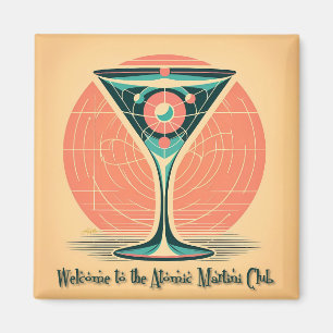 Imán Cóctel del Club de Martini Atómico de Entrelazamie