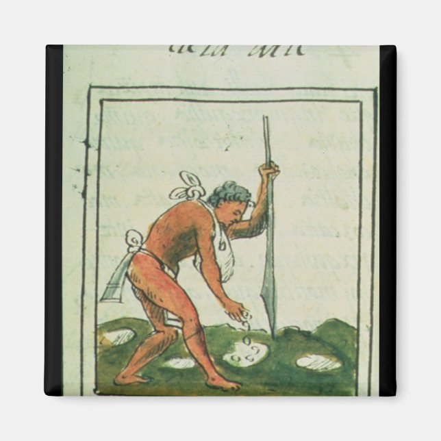 Imán Codex florentino' de Bernardino de Sahagun (Frente)