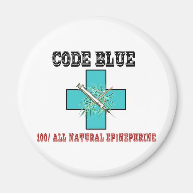 Imán Código Azul 100% Toda Epinefrina Natural (Frente)