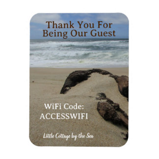 Imán Código de Acceso WiFi Casa de Playa Costera