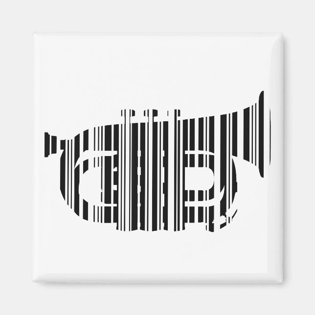 Imán CÓDIGO DE BARRA DE TRUMPET Diseño de patrones de c (Frente)