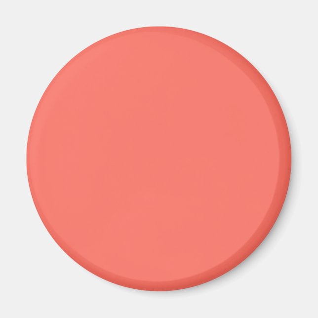 Imán Código hexadecimal de coral FF6F61 (Frente)