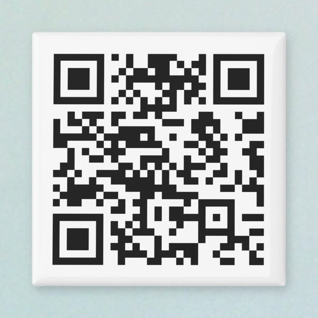 Imán Código QR creado al instante (introduciendo su URL (Subido por el creador)
