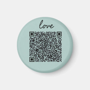 Imán Código QR de amor