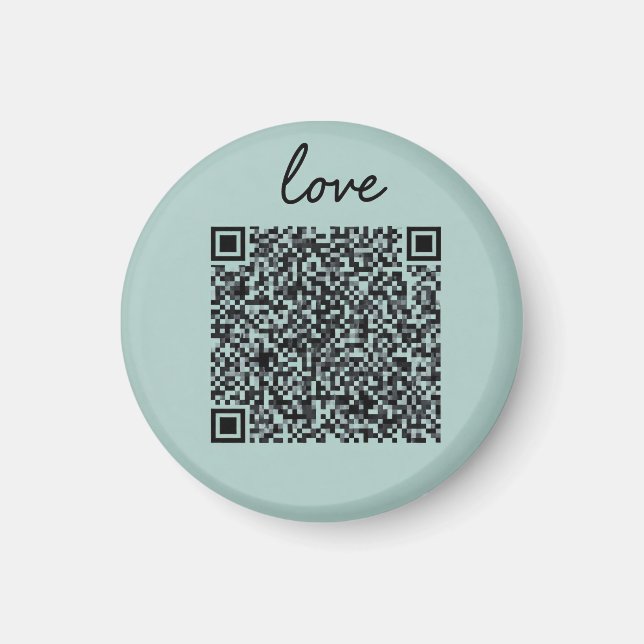 Imán Código QR de amor (Frente)