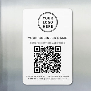 Imán Código QR de Logotipo Empresarial Promocional
