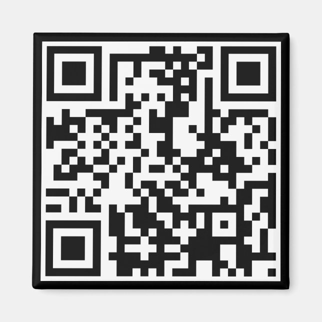Imán código QR de personalizable (Frente)