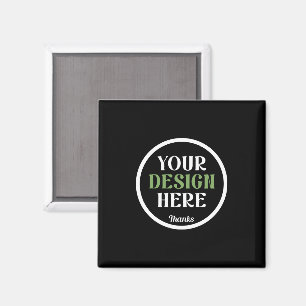 Imán Código QR de Tarjeta de Marca Negra Personalizada 