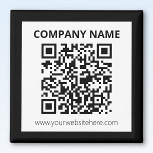 Imán Código QR editable y diseño personalizable simple