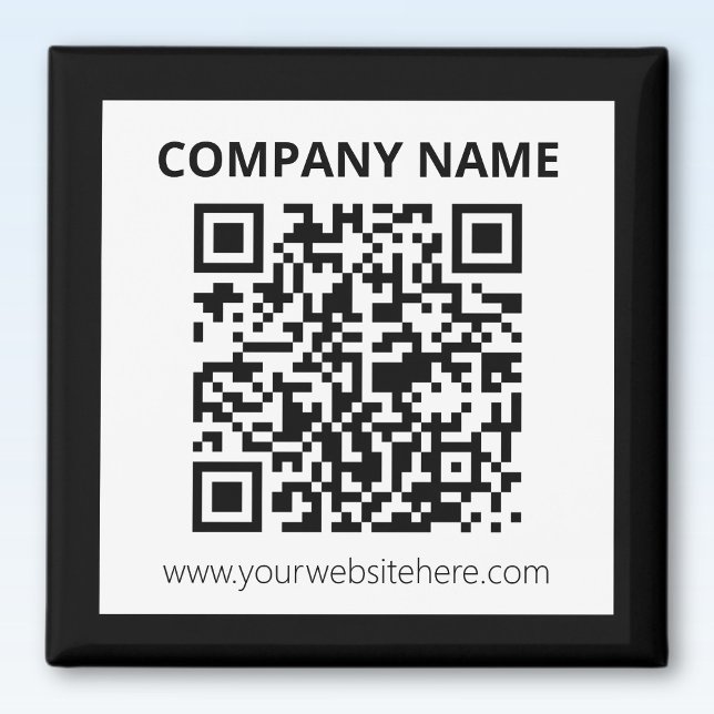 Imán Código QR editable y diseño personalizable simple (Subido por el creador)