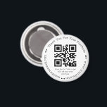 Imán código qr elegante simple gracias a la empresa<br><div class="desc">imán de código qr simple elegante gracias a negocios</div>