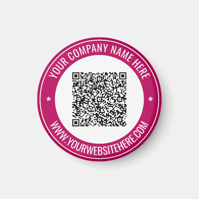 Imán Código QR Explorar información Personalizado de in (Frente)