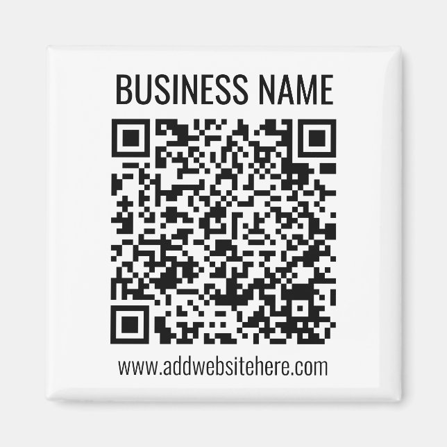 Imán Código QR instantáneo (introduzca la dirección URL (Frente)