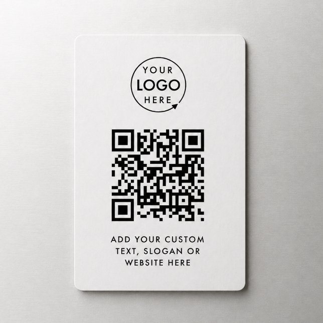 Imán Código QR | Logotipo Empresarial Profesional Simpl (Subido por el creador)