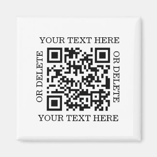 Imán Código QR Personalizado Para Escanear