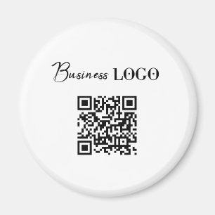 Imán Código QR promocional de la empresa con logotipo c