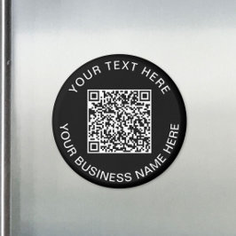 Imán Código QR Promocional Negro