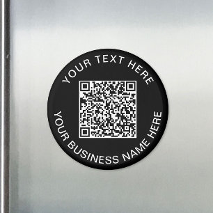 Imán Código QR Promocional Negro