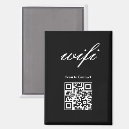Imán | Código Qr Wifi Moderno