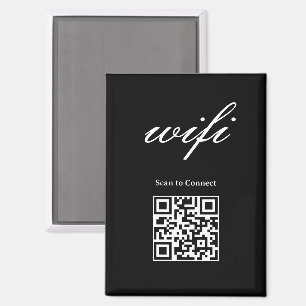 Imán Código Qr Wifi Moderno