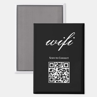 Imán | Código Qr Wifi Moderno