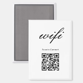 Imán | Código Qr Wifi Moderno