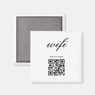 Imán | Código Qr Wifi Moderno