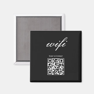 Imán | Código Qr Wifi Moderno