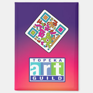 Imán Código QR y Guild de Arte de Topeka