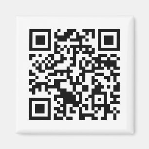 Imán Código Rickrolled del rollo QR de Rick